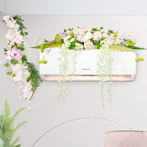 Air conditioning duct Shielded Winding Fake Flower Emulated Flower Fridge Top Decorated Flower Wall Face Wall Hanging Flower Talk Desk Floral Art.