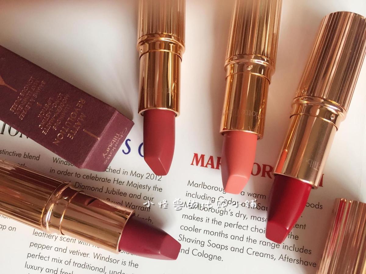 British Charlotte Tilbury matte CT matte lipstick lipstick with red walk of shame woos