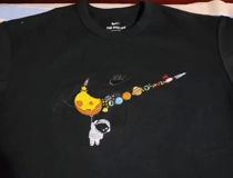 nikediy Embroidered diy Material Bag Couple T-shirt Hand Embroidered Boyfriend Birthday 520 Valentine's Day Gift New