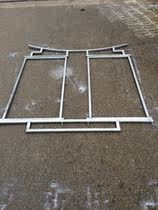 Heterosexual advertising flagpole pole flag Road flag road light pole banner residential area single-sided flag customization