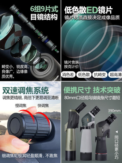 사가 고전력 전문 야외 조류 시계 고화질 망원경 조류 시계 거울 줌 단안 야간 시야 에드 거울 80 구경 사가 고전력 전문 야외 조류 시계 고화질 망원경 조류 시계 거울 줌 단안 야간 시야 에드 거울 80 구경