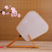 Real Silk Fan Palace Fan Blank Square Round China Wind Palace Fan Blank Genuine Silk Painting Fan