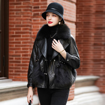 Henin 2021 Winter fox fur Fur Sheep Leather suede fur integrated genuine leather clothing female short jacket