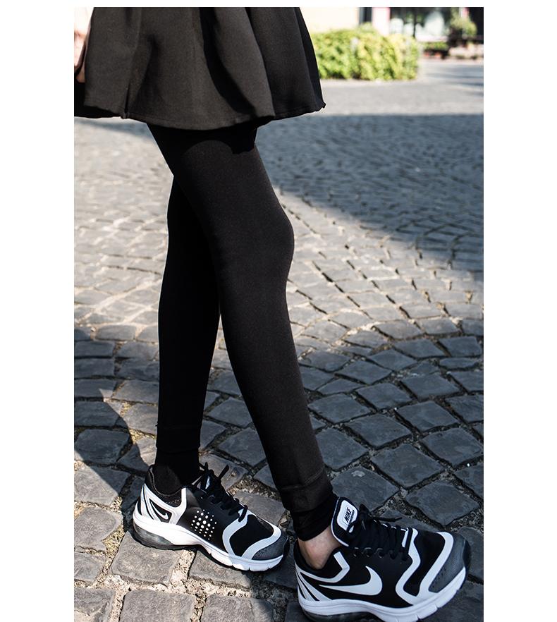 森马打底裤女2015冬装新款女士修身踩脚加绒