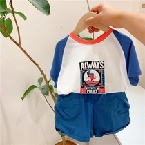 AALWAYS printed T shirt 5017 Boys and girls with short sleeve tops summer new style