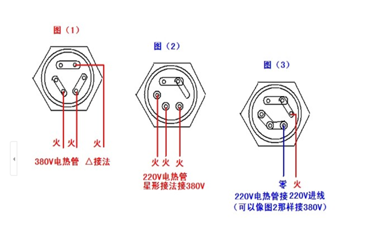 商品名称:加热管 商品名称:干燥机三组电热管 工作电压:220/380v 参数