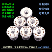 304 stainless steel reference point high level point GPS control point elevation point settlement observation point measurement mark