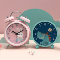 Mute Small Alarm Clock Boys Cartoon Children Schoolgirls Special Cute Bedroom Bedside Nighttime Nocturnal Creative Megacities