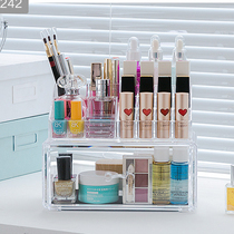 Alice drawer type cosmetics storage box large creative skin care desktop storage box plastic lipstick rack