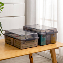 Alice transparent small object storage box snack box stationery mask sundries Lego building block toy storage box storage