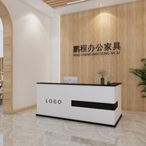 Simple modern corner cashier Milk tea shop Beauty salon bar bar Clothing store Supermarket front desk table