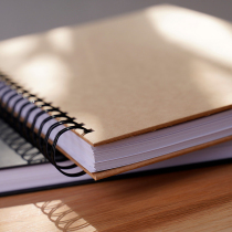 Thickened blank notebook white paper inner page can be customized coil book student hard leather notepad simple A4 postgraduate entrance examination