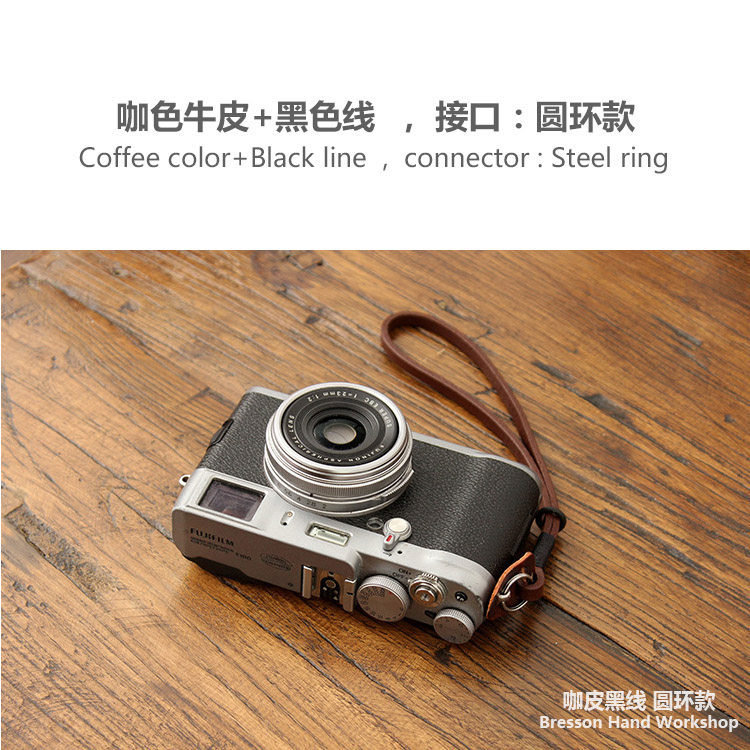 bhw  wrist strap leather hand rope head layer leather micro single fuji x100v sony canon leica r accessories
