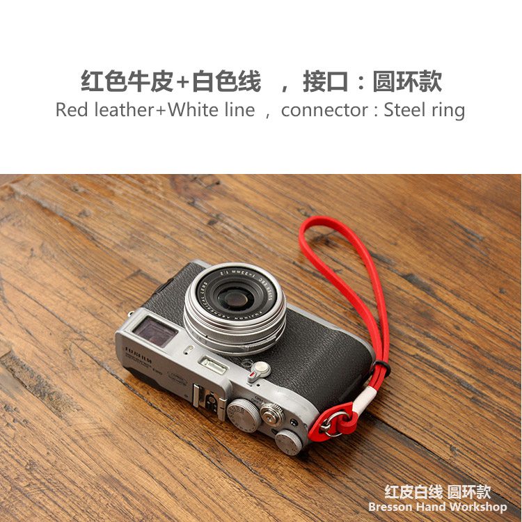 bhw  wrist strap leather hand rope head layer leather micro single fuji x100v sony canon leica r accessories