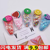 New Color Streaming Sofa Clip Girl Transparent Fruit BB Clip Microquotient Pushdown Code Gift Ground Stall Hot Sell