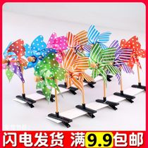 Mini heads adorable with small hairpin windmills Micro Shang Pushback Gift Selling Mentors Hot Selling Head Accessories Kindergarten Gifts