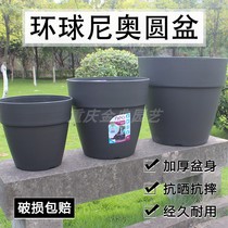 Globe Neo round large flowerpot balcony rose rose pot clematis fruit tree large potted planting pot planting pot