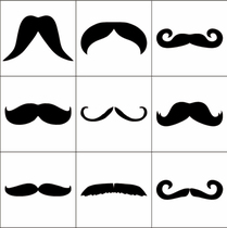 Black Instant Paste Props Mustache Child Stickers Detective cosplay Comedy Drama Acting