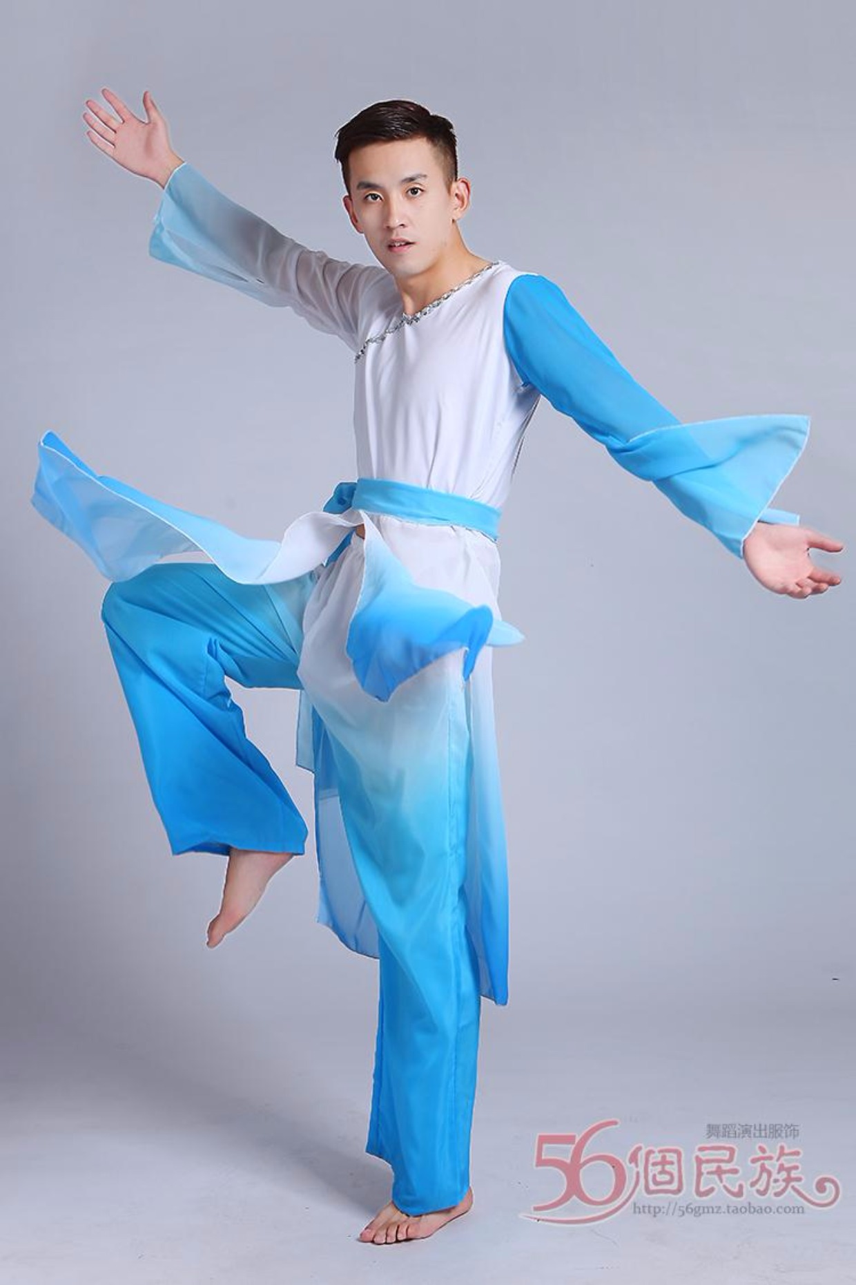 古典舞男士民族舞蹈服装男生演出服
