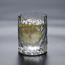 Japanese-style handmade creative trederline heat-resistant glass summer home crystal beer juice transparent single cup World