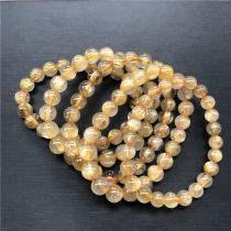 #发丝多的一批货# natural hair crystal handstring titanium crystal single ring bracelet