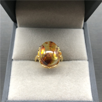 Natural Floral Egg Noodle Ring Amber Honey Wax 925 Pure Silver Quit two Color Optional Y1002