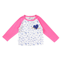 (Shopping mall same model) cotton fruit spring and autumn childrens clothing 1-5 year old baby long sleeve T-shirt