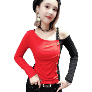 New Heavy Work Women’s T-shirt Long-sleeved Mesh Bottom Shirt