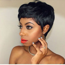 Fluffy wig short bob synthetic hairl wigs