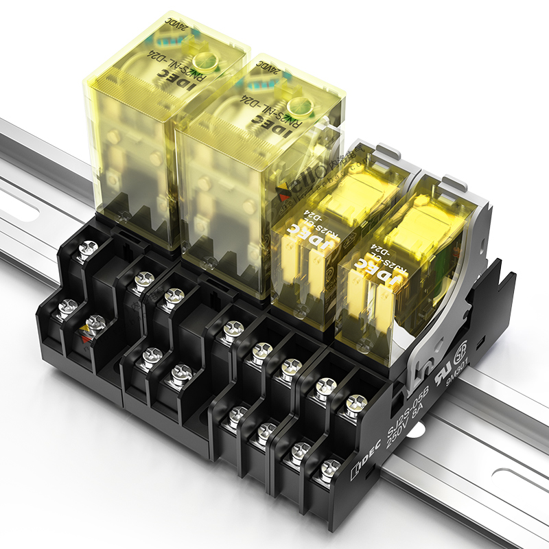 idec izumi small and thin intermediate relay set rj1s/rj2s-cl-d24v/220v rn2s