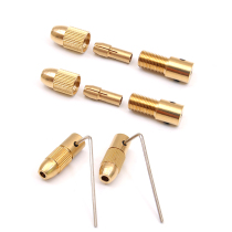 Electric grinding chuck Motor Electric grinding accessories Woodworking brass center shaft drill chuck Small electric drill Self-tightening drill chuck set