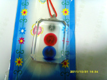 Tibetan bun A body protection crystal pendant 2 5*3 1CM three-character King Kong spell