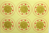 8*11cm treasure Tianwang heart curse wheel paste a version of six curse wheels 100