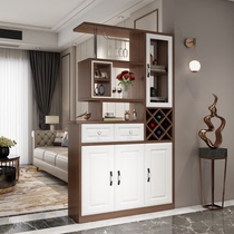 Nordic living room entrance cabinet Hall Cabinet modern simple decorative partition screen double-sided wine cabinet integrated shoe cabinet