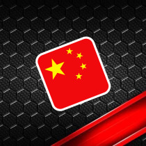 Q version Chinese flag helmet sticker motorcycle sticker personality scratch waterproof reflective sticker decal