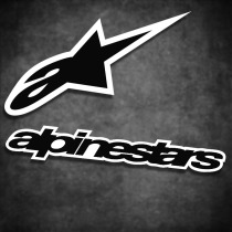 A Star Alpinestars Italian Car Body Sticker Motorcycle Sticker Waterproof Reflective Decal