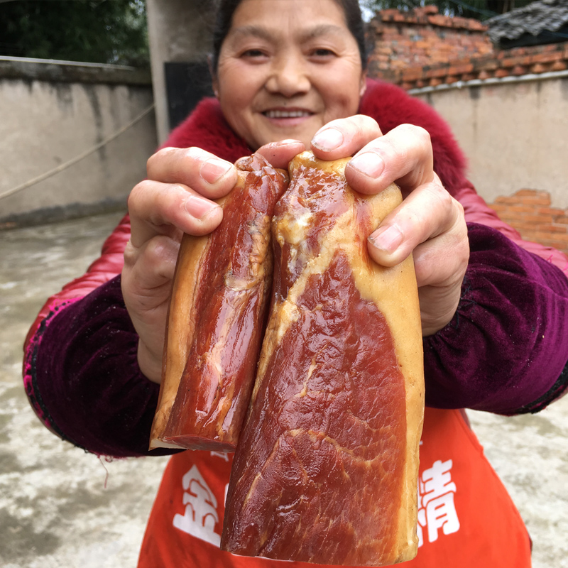 3 kg of authentic smoked hind leg bacon farmhouse homemade pork bacon, sichuan specialty sausage bacon
