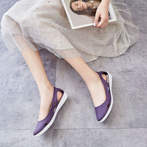 Not afraid of water sandals soft bottom hole womens slippers summer personality good-looking comfortable non-slip senior nurse shoes half pack