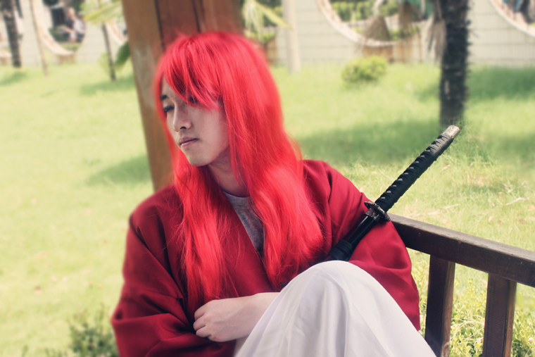 cos服装出租*拔刀斋*绯村剑心武士服 特价租金60元/2天lkjx01