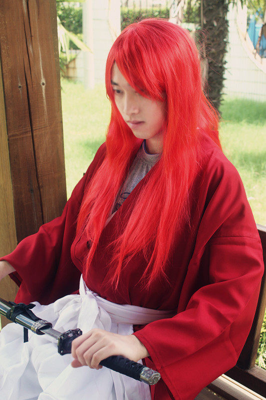 cos服装出租*拔刀斋*绯村剑心武士服 特价租金60元/2天lkjx01