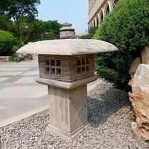 Antique stone lamp Japanese courtyard stone lantern blue stone head lamp outdoor hotel garden garden landscape floor lamp ornaments