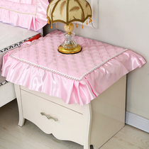 European bedside table cloth bedside table cover multi-purpose scarf bedroom dirt-resistant simple modern fabric lace dust cover