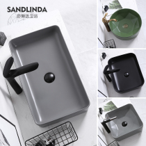 Nordic table basin washbasin Household ceramic washbasin Creative simple bathroom art basin washbasin