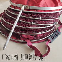 Thick-coated fish protection portable competitive anti-hanging fishermen fishing belt handle fish fish net bag stainless steel ring