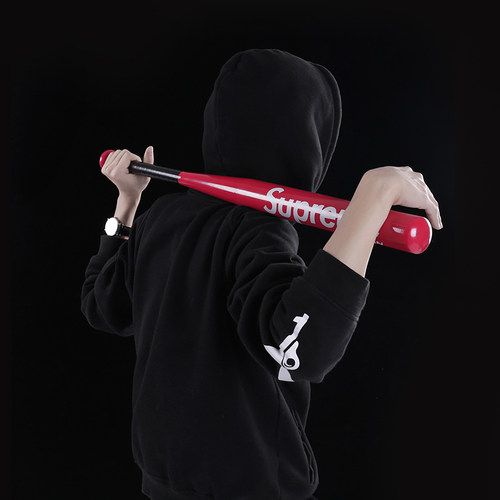 潮牌supreme棒球棍车载防身打架铁棍自卫武器加厚合金棒球棒球杆_7折