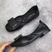 Clear handling 2023 leather female slippers egg roll shoes soft soles soft - leather soft - leather female shoes