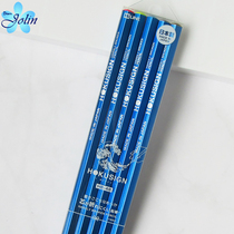 Japan KUTSUWA Ukiyo-e ARTIST HOKUSIGN HEXAGONAL POLE WOOD WRITING DRAWING PENCIL HB HOKUSAI BLUE
