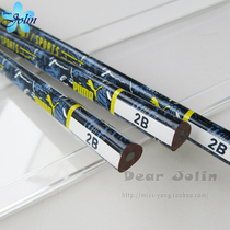 Japan-made KUTSUWA PUMA cooperation small students CHILDREN triangle rod wood writing pencil LEARN to write