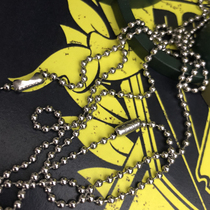 2 4mm stainless steel ball chain length can be customized US military identity card military card soldier card dog tag necklace hanging chain