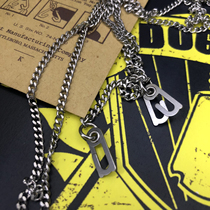 1940 World War II classic original imported American identity card J-type with chain Dog tag Hanging chain Soldier card Military card